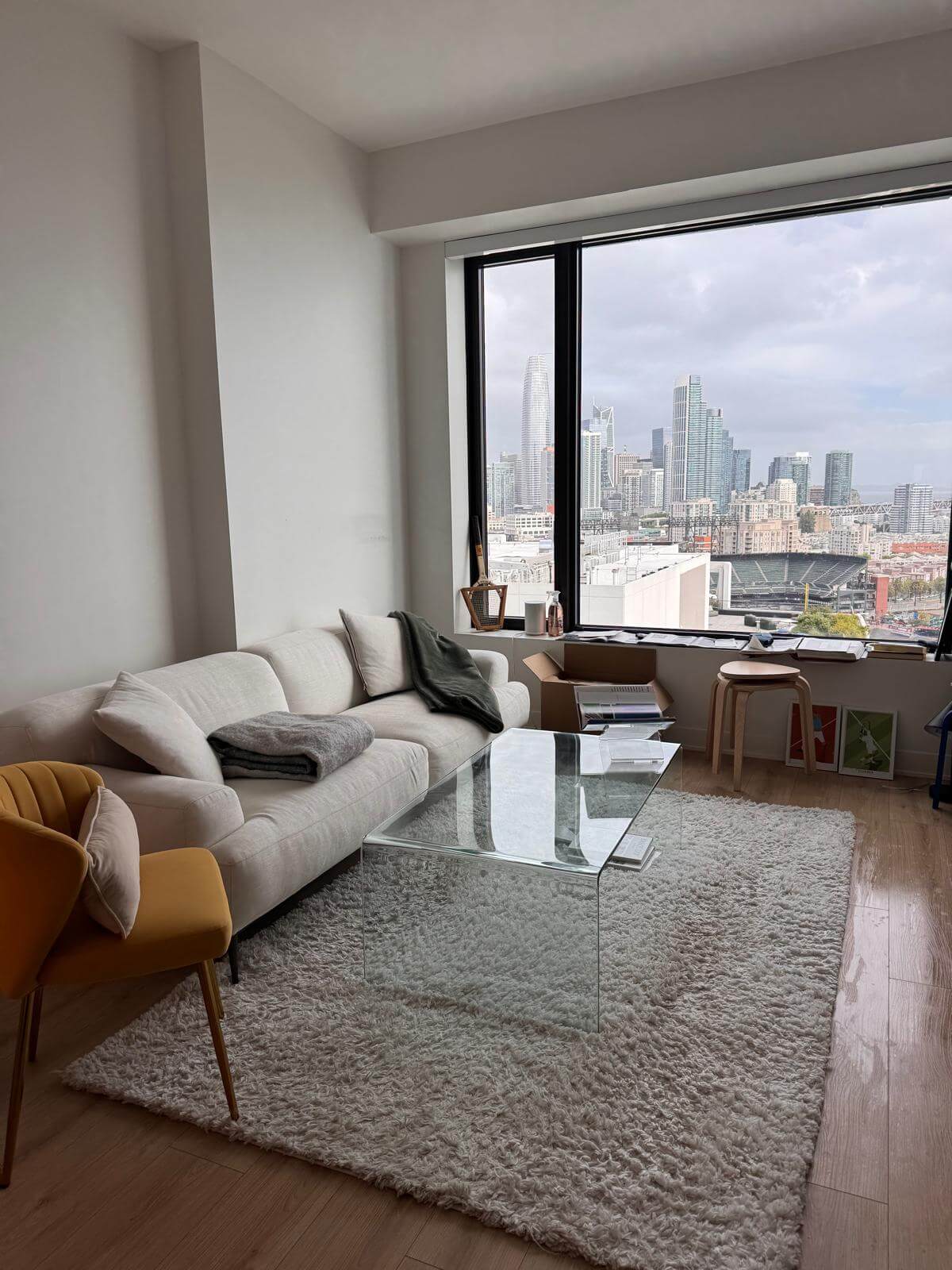 Residential living room cleaned by Luxen Clean